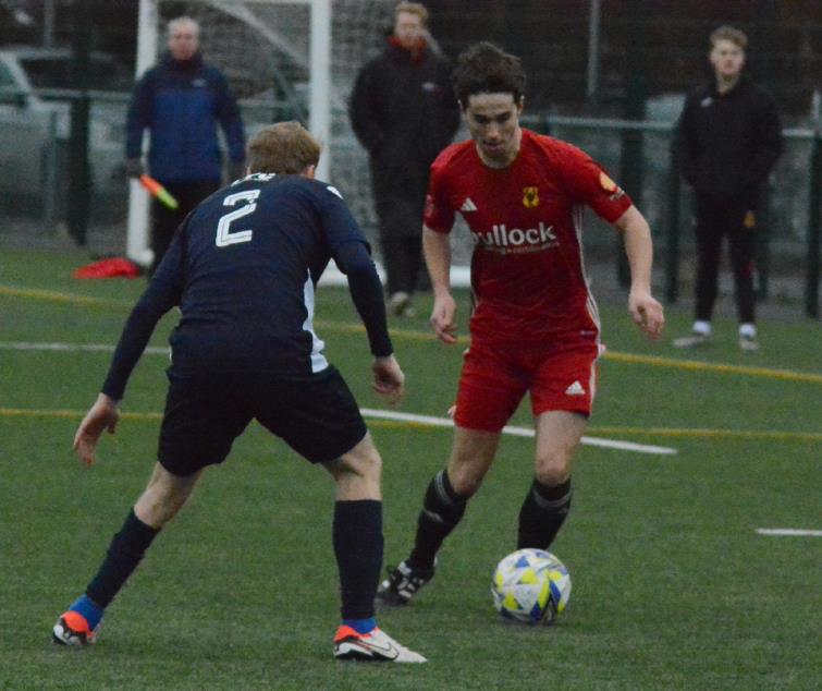 Archie Smith equalised for Carew on the stroke of half time